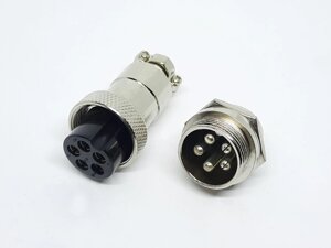 Роз'єм GX20-5pin комплект (Гніздо + штекер) в Одеській області від компанії Кладовая мастера на Закупка