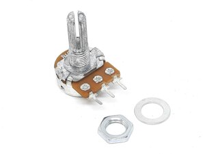 Змінний резистор (потенціометр) 100 Ом (WH148-B100) моно L=20 мм в Одеській області від компанії Кладовая мастера на Закупка