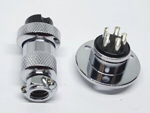 Роз'єм GX20-5pin комплект (Гніздо з фланцем + штекер) в Одеській області от компании Кладовая мастера на Закупка
