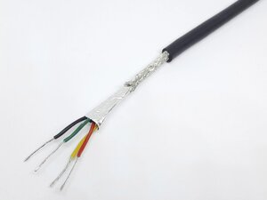 Провід екранований мідний RVSP вита пара 4-жильний 0.2мм2/24AWG