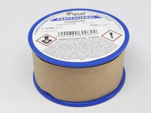 Припій Cynel Sn60Pb40 діаметром 3мм з флюсом вага 250гр в Одеській області від компанії Кладовая мастера на Закупка