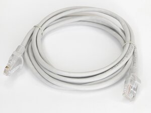 Патч-корд RJ-45 UTP CAT5e сірий 2 метри кабель LAN вита пара