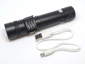 Акумуляторний ліхтарик T6 18650 ручний з зумом