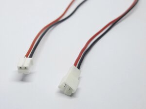 Роз'єм з'єднувальний пара PH2.0 2pin з проводами по 20 см