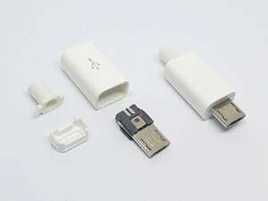MicroUSB штекер під пайку на кабель