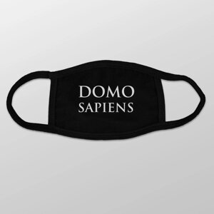 Маска захисна "DOMOSAPIENS", Чорний, англійська