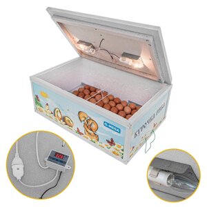 Цифровий інкубатор «Курочка Ряба» ІБ-100 з металевим каркасом в пластиковому корпусі на 100 яєць