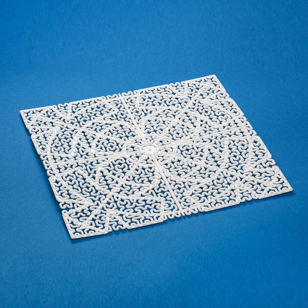 Дренажний килимок підкладка для сироробства сиру полімерний білий 20х20 см від компанії ВсеСам - все для дому та саду - фото 1