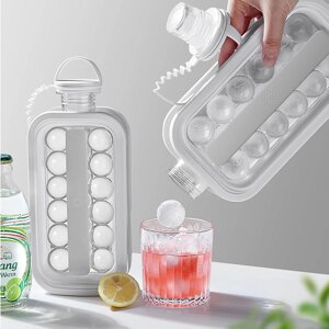Форма для кубиків льоду портативна силіконова переносна пляшка на 17 кульок DIY ICE