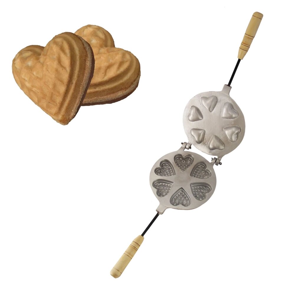 Форма для випікання печива у вигляді сердець (6 сердець/сердечок) від компанії ВсеСам - все для дому та саду - фото 1