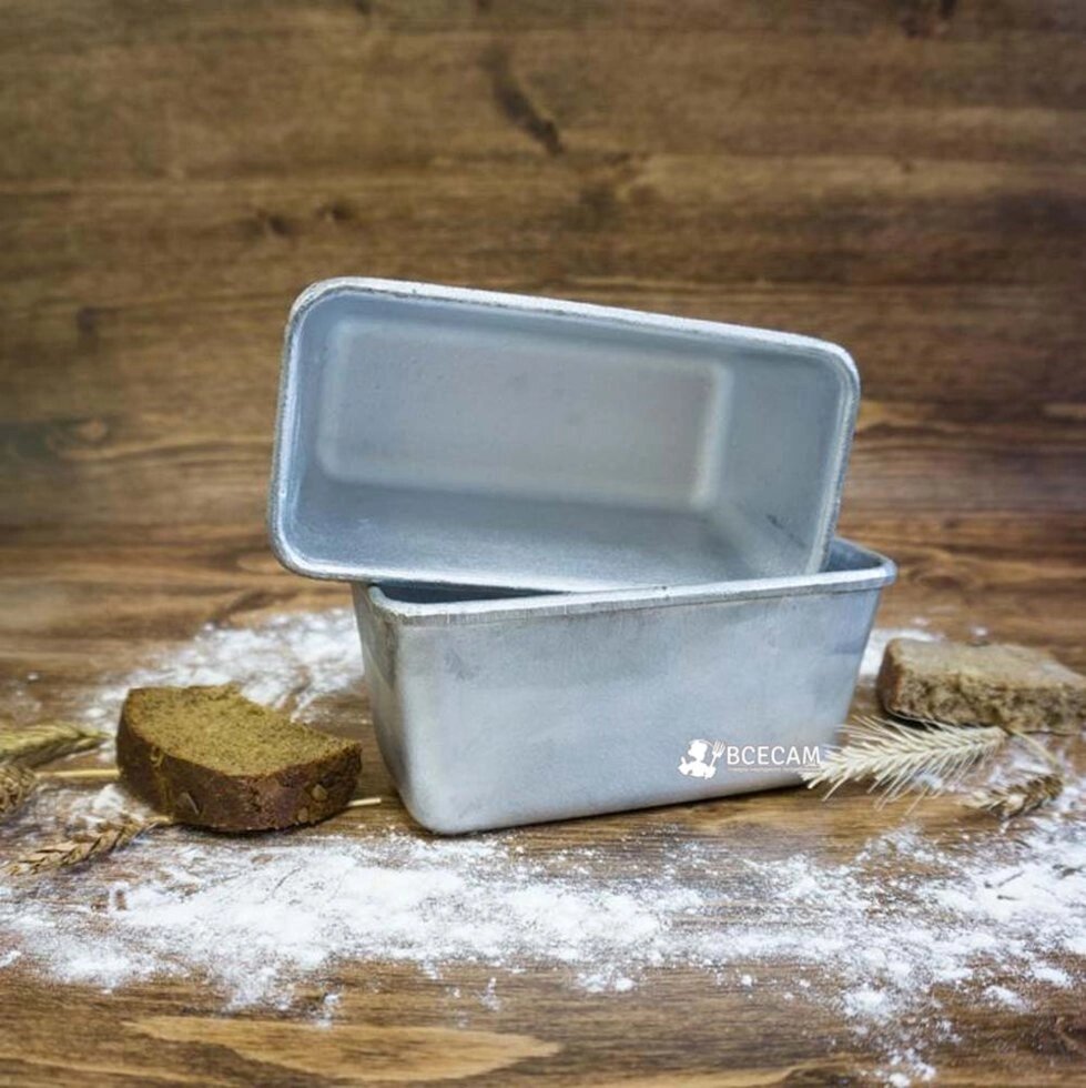 Форма хлібна для випікання маленьких буханців хліба і кексів Л12 алюміній (16.7х8.7х7.6 см) від компанії ВсеСам - все для дому та саду - фото 1