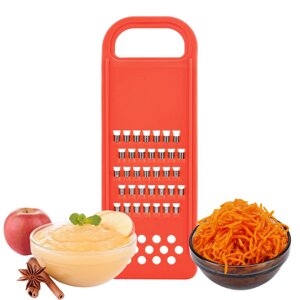Тертка універсальна пластмасова двостороння для овочів по-корейськи і дитячого харчування 24.5x9 см