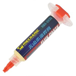 Флюс-паста Mechanic RMA-UV35 (без вмісту галогенів) у шприці без штовхача 5cc