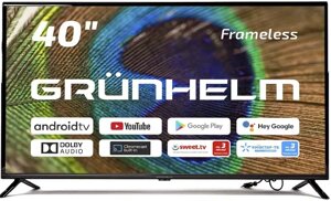 Телевізор GRUNHELM GT9FHD40-GA 40'', Android TV, Full HD, T2