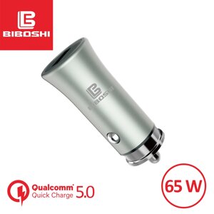 Автомобільний зарядний пристрій Biboshi Z02 1 USB QC5.0 silver в Київській області від компанії Интернет-магазин VNGSM