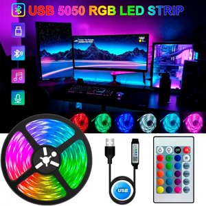 Світлодіодна LED стрічка 5 метрів USB / Bluetooth / Powerbank / 5В / RGB без додатка в Київській області від компанії Интернет-магазин VNGSM
