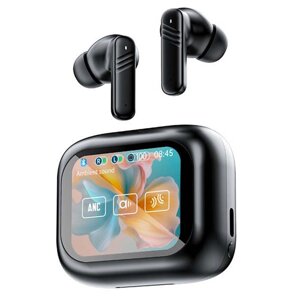 Бездротові навушники LX-10 TWS Earbuds з LED дисплеєм, Bluetooth 5.4, ANC + ENC, 320mAh Black в Київській області від компанії Интернет-магазин VNGSM