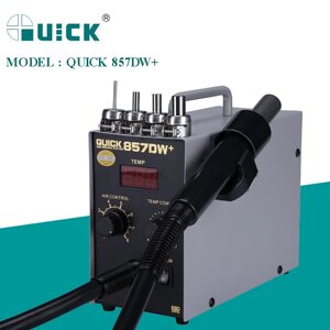 Термоповітряна паяльна станція QUICK 857DW+ / фен / 580 Вт / 100-450°С / 50 л/мин