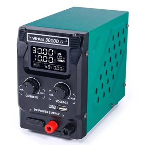 Блок живлення YIHUA 3010D-IV / 30V 10A / імпульсний / з цифровою індикацією (V/A/W) / Quick Charge 3.0