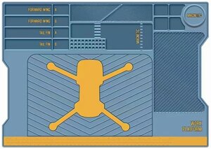 Килимок пластичний ПВХ Mechanic V70 для ремонту смартфонів, дронів, техніки / 515x365 мм / 120°C / Blue в Київській області від компанії Интернет-магазин VNGSM