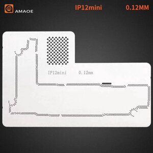 Трафарет BGA Amaoe PCB для iPhone12 Mini під тримач плат MFix і магніту UBase (0.12 mm) в Київській області від компанії Интернет-магазин VNGSM