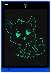 Планшет графічний для малювання, нотаток 10" LCD Writing Pad Blue