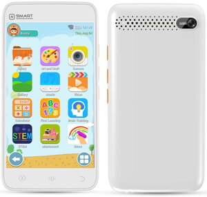 Дитячий інтерактивний смартфон AI Smart D9 / без СІМ карти / Android / WI-FI / Bluetooth / White