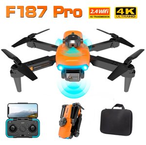 Квадрокоптер ZFR F187 Pro дрон / камера 4K HD / FPV / 50x zoom / помаранчевий
