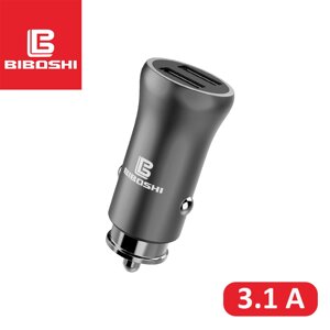Автомобільний зарядний пристрій Biboshi Z07 2 USB 3.1A silver в Київській області від компанії Интернет-магазин VNGSM