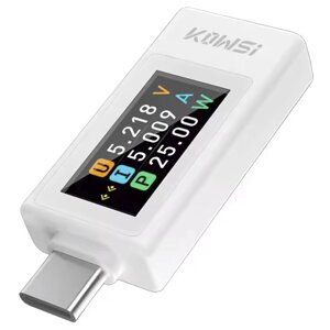 Багатофункціональний USB тестер KOWSI KWS-1902L Type-C / QC3.0 / 4-30V / 8A Білий в Київській області від компанії Интернет-магазин VNGSM