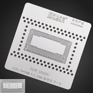 Трафарет BGA Amaoe MacBook SRG0V CPU i5-1038NG7 0.30 mm (70 x 70 mm)
