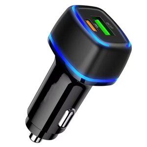 Автомобільний зарядний пристрій 38W Profit ES-D101 PD20W QC USB C+A (Black) в Київській області від компанії Интернет-магазин VNGSM