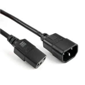 Кабель живлення вторинний PC-monitor 1.8m, 0.75mm, 3pin, IEC C13-C14, OEM в Київській області від компанії Интернет-магазин VNGSM