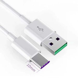 Кабель USB Type-C з подовженим роз'ємом / довжина конектора 10мм / 1м Білий в Київській області від компанії Интернет-магазин VNGSM