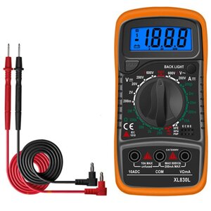 Мультиметр цифровий тестер XL830L / 600V DC-10A / функція Hold / підсвічування в Київській області від компанії Интернет-магазин VNGSM
