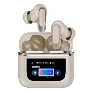 Навушники бездротові V8 TWS Earbuds з LED дисплеєм, Bluetooth 5.3, ANC, 530mAh, IPX5 Gold