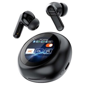 Навушники бездротові LX-30 TWS Earbuds з LED дисплеєм, Bluetooth 5.4, ANC + ENC, 300mAh Black