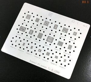 Трафарет BGA Amaoe HI:1 Huawei (HI6555V1/HI6421 A V3/HI6553V1/HI6551V1/HI6555V2) (0.12 mm)