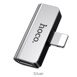 Перехідник Hoco LS24 Dual Lightning Converter (Сталевий) в Київській області від компанії Интернет-магазин VNGSM