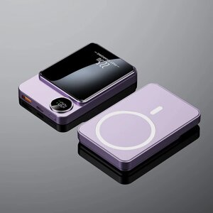 Power bank бездротовий XIYT Y211 / швидка зарядка / Magsafe / Magnetic / 22.5W + 15W / 10000 mAh Violet в Київській області від компанії Интернет-магазин VNGSM