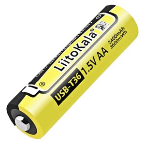 Акумулятор LiitoKala USB T36 (AA) / 2400 mAh / 3600 mWh / Type-C Original в Київській області від компанії Интернет-магазин VNGSM