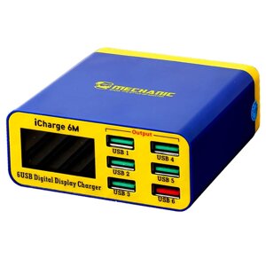 Швидкий зарядний пристрій Mechanic iCharge 6M 3.5A / 5xUSB / 1xUSB QC3.0 / 40W в Київській області від компанії Интернет-магазин VNGSM