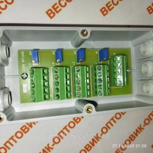 Сполучна коробка Zemic JB-4 для підключення до 4 тензодатчиків. пластик