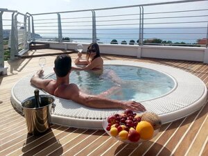 INFINITI Round SPA басейн (6) Ø240*100 спа Інфініті переливна для вбудовування (16 718 Є-10%) Leisurescape