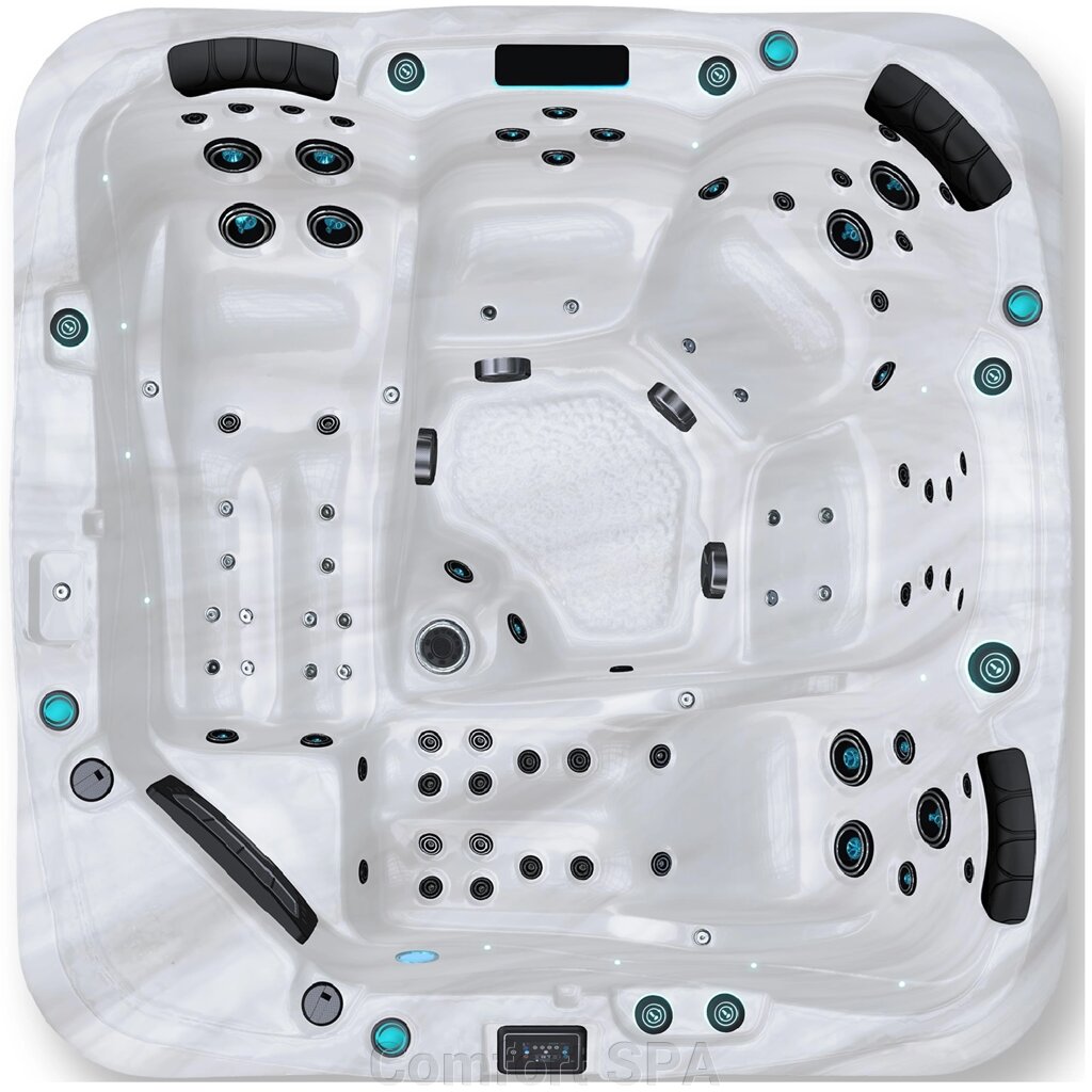 QUEBEC SPA басейн (3+2) 220*220*91 спа Квебек (13 950 Є) Canada BeWell від компанії Comfort SPA - фото 1