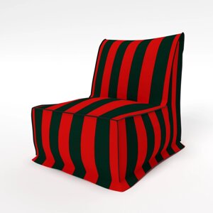 Безкаркасне крісло для тераси непромокаюче 78*98*90 см червоний зелений.