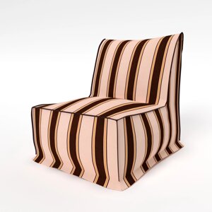 Безкаркасне крісло вуличне непромокаюче 78*98*90 см коричнево-персиковий.