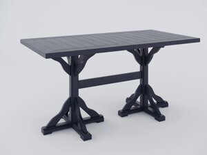 Дерев'яний стіл прямокутний вуличний Wooden lake 160смx80см Сірий Summer-sb-gray