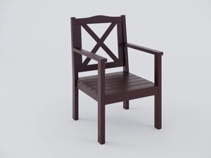 Крісло дерев'яне вуличне Wooden lake. Садове крісло з дерева. Summer-k-brown-0