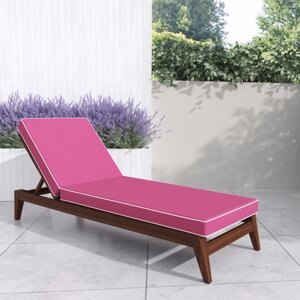Матрац для лежака и шезлонга купить Wood Luxury 185х53х8 см Непромокаемый Розовый.